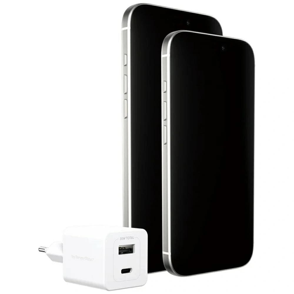 Empower by PanzerGlass Turbo 35W USB-A, USB-C Silver-White Wall Charger - 4