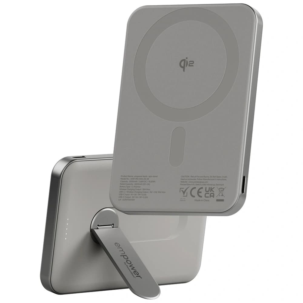 Empower Power Bank von PanzerGlass Bank mit Drehständer 5000mAh Titan
 - 2