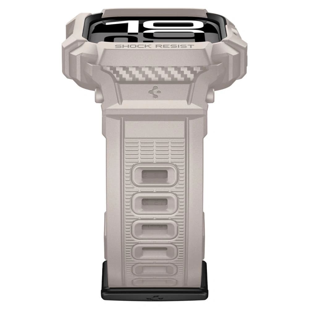 Spigen Rugged Armor Pro V2 Apple Watch 10 / 11 46mm Dune Beige - 5