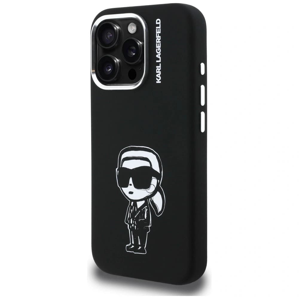 Karl Lagerfeld Silicone Karl Sketch MagSafe Apple iPhone 16 Pro black - 2