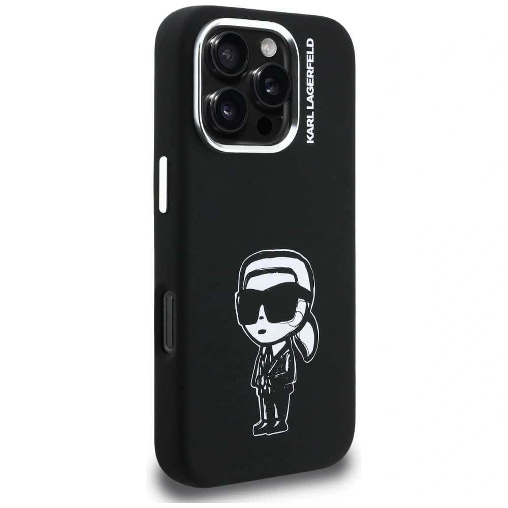 Karl Lagerfeld Silicone Karl Sketch MagSafe Apple iPhone 16 Pro black - 4