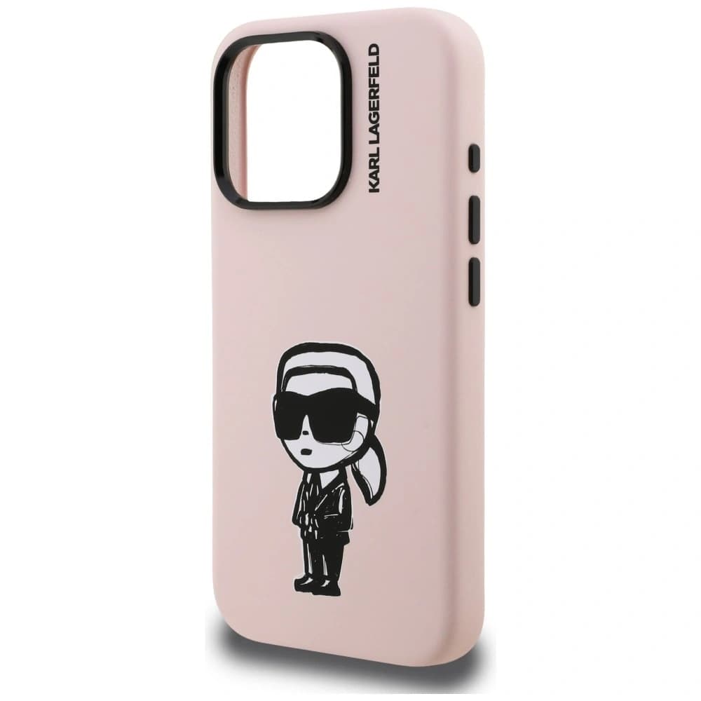 Karl Lagerfeld Silicone Karl Sketch MagSafe Apple iPhone 16 Pro Max pink - 6