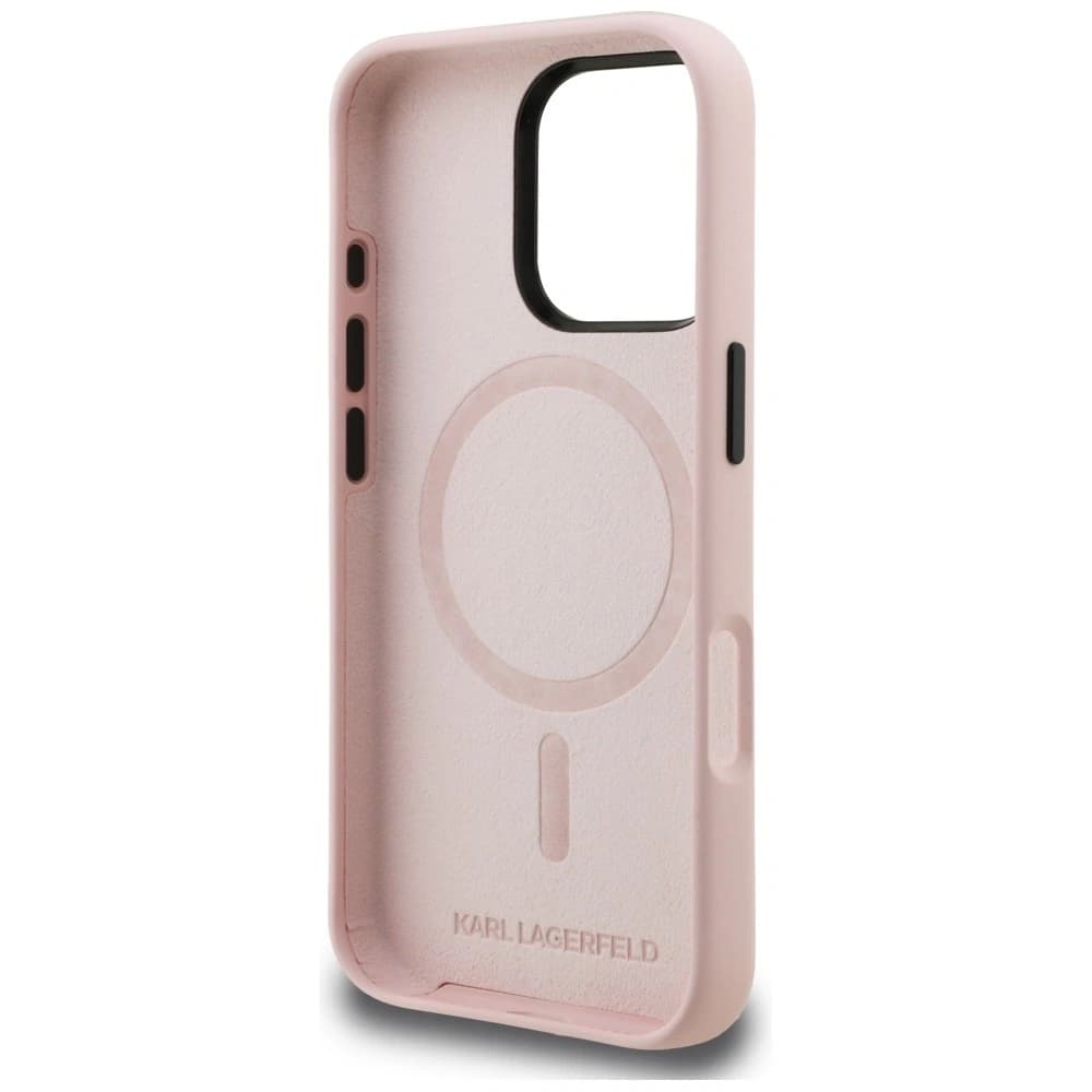 Karl Lagerfeld Silicone Karl Sketch MagSafe Apple iPhone 16 Pro pink - 7