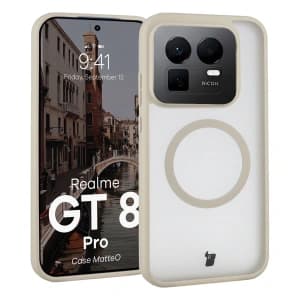 Bizon Case MatteO Magnetic Realme GT 8 Pro smoky beige