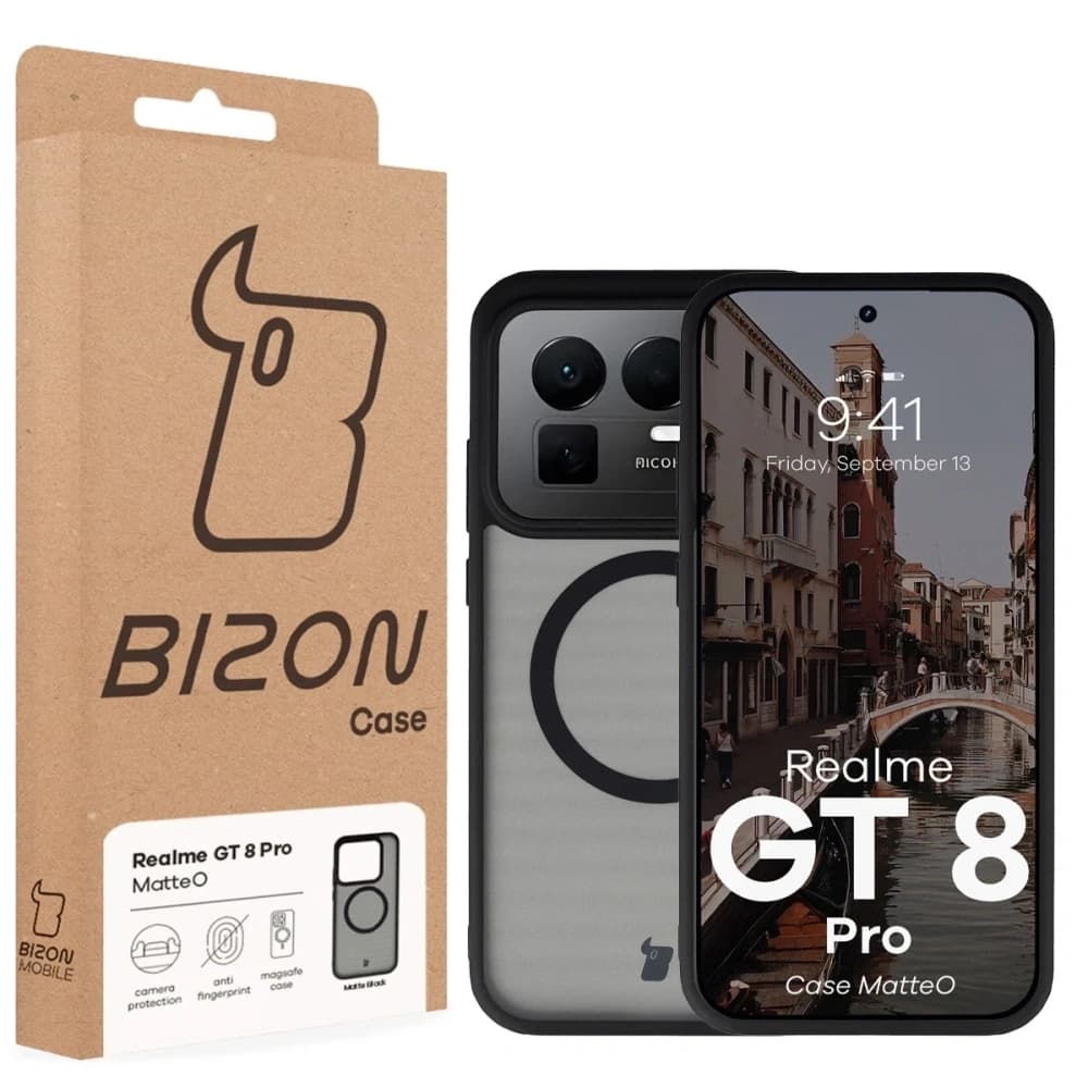 Bizon Case MatteO Magnetic Realme GT 8 Pro smoky-black - 7