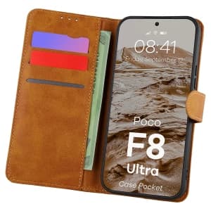 Bizon Case Pocket Xiaomi POCO F8 Ultra brown