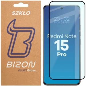 Bizon Glass Edge 2 Xiaomi Redmi Note 15 Pro 4G black frame
