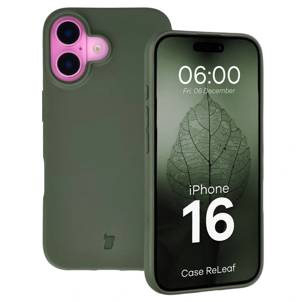 Bizon Case ReLeaf Apple iPhone 16 dunkelgrün
 - 1