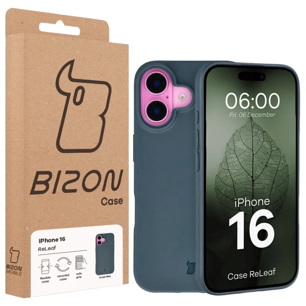 Bizon Case ReLeaf Apple iPhone 16 dunkelblau
 - 6