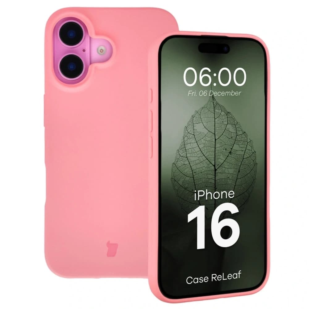 Bizon Case ReLeaf Apple iPhone 16 rosa
 - 1