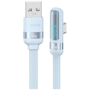 USAMS US-SJ651 66W USB-A / USB-C Kabel 1,2m blau
