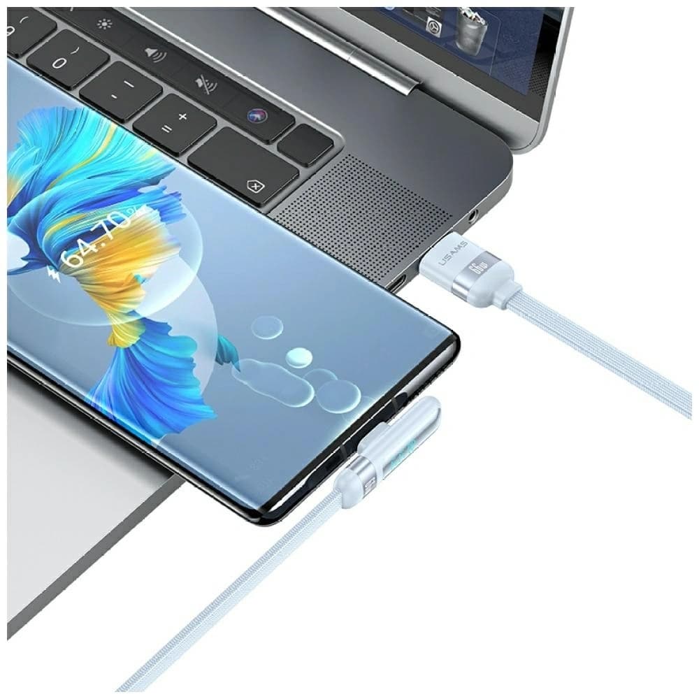 USAMS US-SJ651 66W USB-A / USB-C Cable 1.2m blue - 3