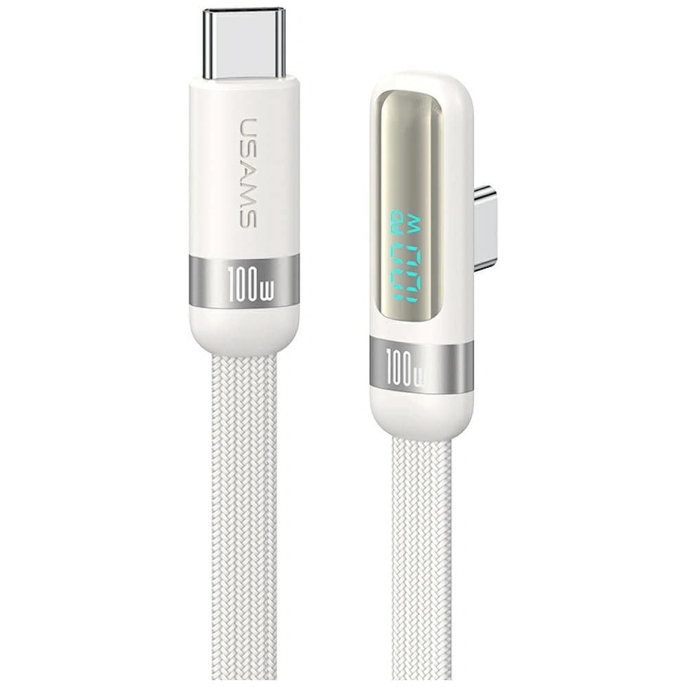 USAMS US-SJ653 PD 100W USB-C / USB-C Cable 1.2m white - 1