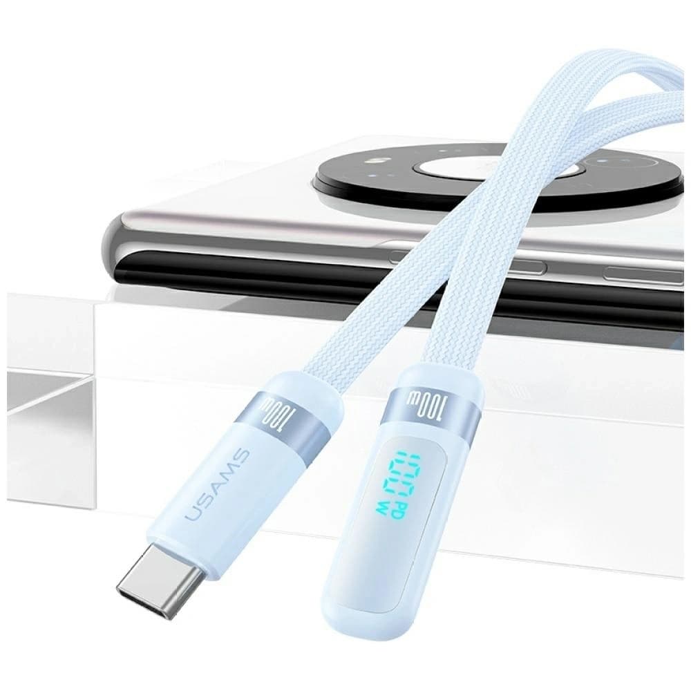 USAMS US-SJ653 PD 100W USB-C / USB-C Kabel 1,2m lila
 - 2