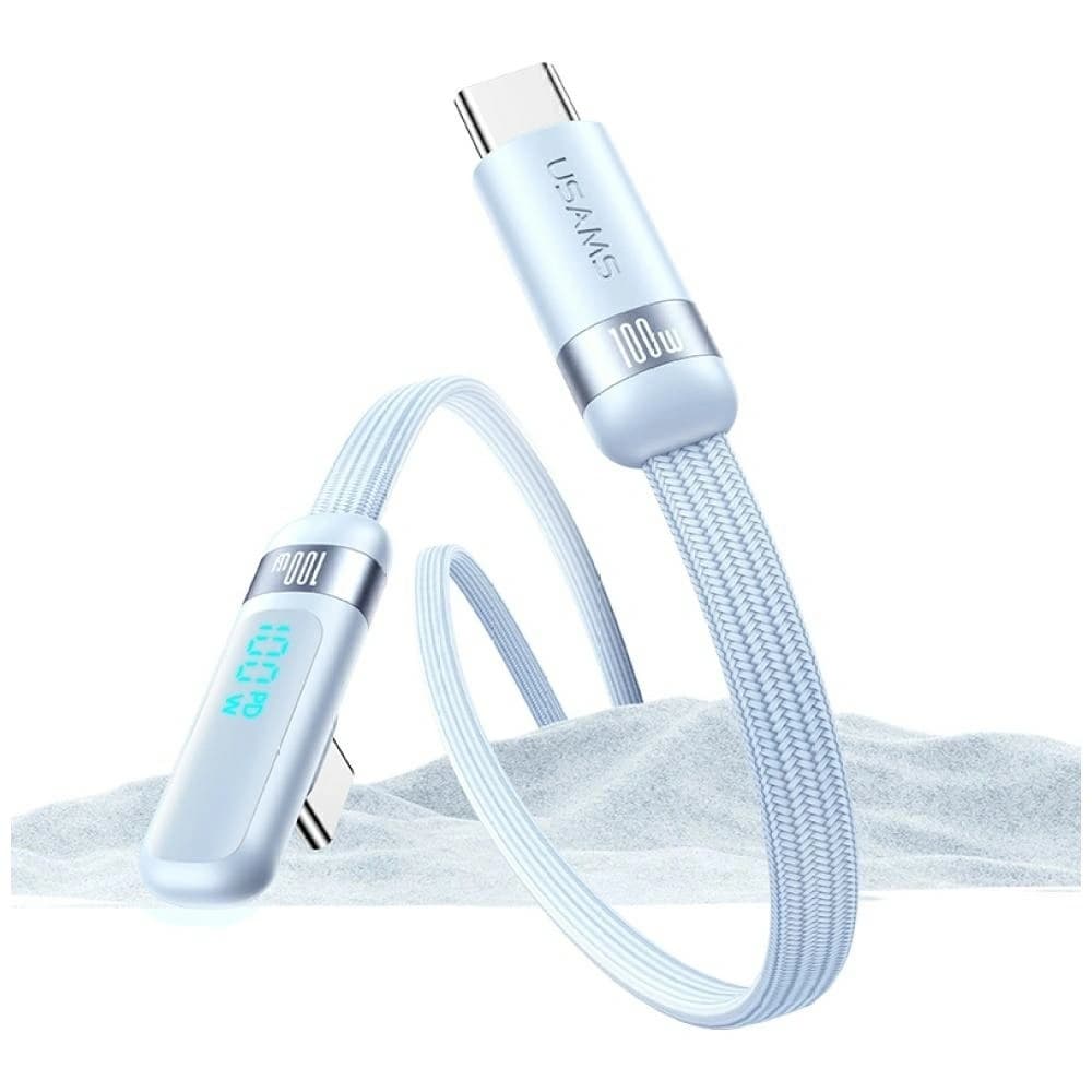 USAMS US-SJ653 PD 100W USB-C / USB-C Kabel 1,2m blau
 - 3