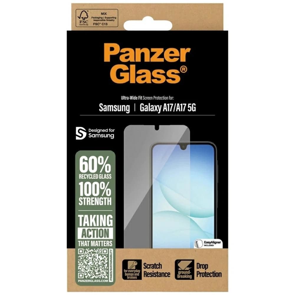 PanzerGlass Ultra-Wide Fit EasyAligner Samsung Galaxy A17 / A17 5G - 3