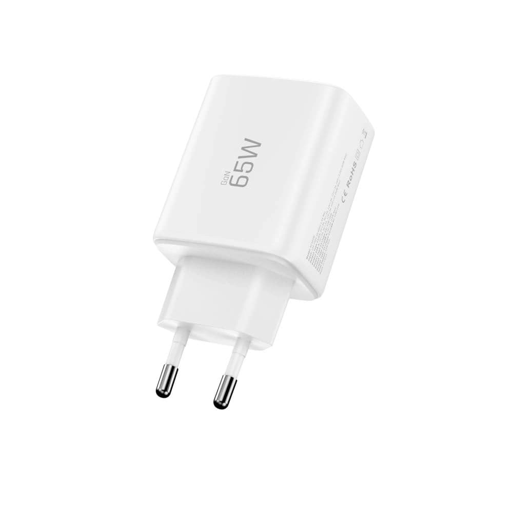 Ładowarka sieciowa Tech-Protect NCA65W-GAN USB-A, 2xUSB-C Network Charger PD 65W / QC3.0 White - 3