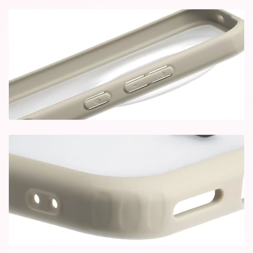 Bizon Case Angelo Honor Magic8 Pro halbtransparent mit einem beigen Rahmen
 - 4