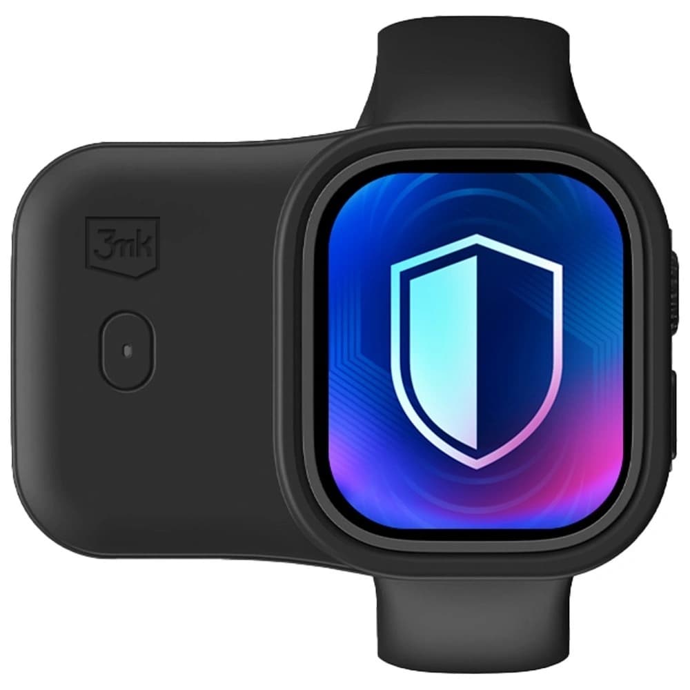 Etui 3MK Endurance Powerbank Case do Apple Watch 44/45mm 2.5W 1200mAh USB-C czarny - 3