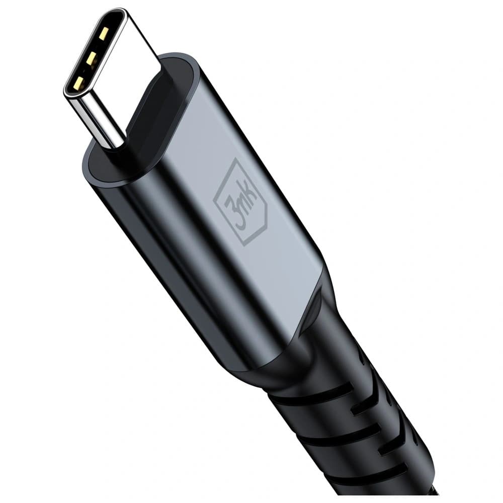 3MK Hyper Kabel N-SERIES USB-C Thunderbolt 4 1m 48V/5A 40Gb/s 240W 8K60Hz schwarz
 - 3