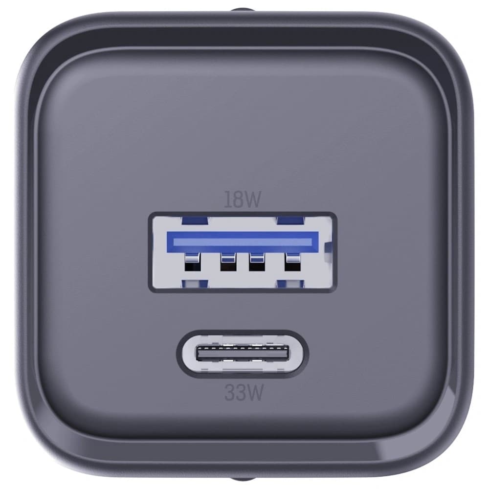3MK Hyper Charger PD 33W GaN QC4+ PPS AFC FCP SCP USB-A + USB-C black wall charger - 4