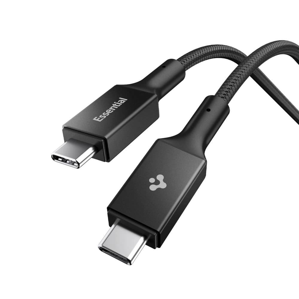 Spigen EB24015CC Essential USB-C Kabel 240W 150cm Schwarz
 - 1