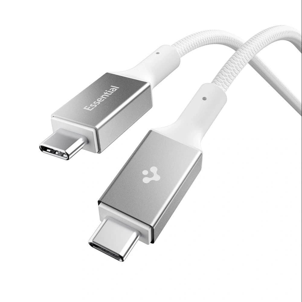 Spigen EB24015CC Essential USB-C Kabel 240W 150cm Weiß
 - 1