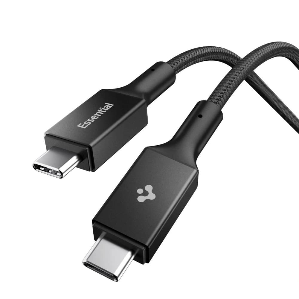Spigen EB10015CC Essential USB-C Kabel 100W 150cm Schwarz
 - 1
