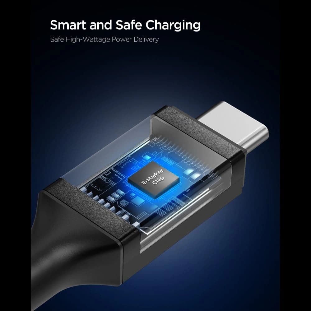 Spigen EB10015CC Essential USB-C Kabel 100W 150cm Schwarz
 - 5