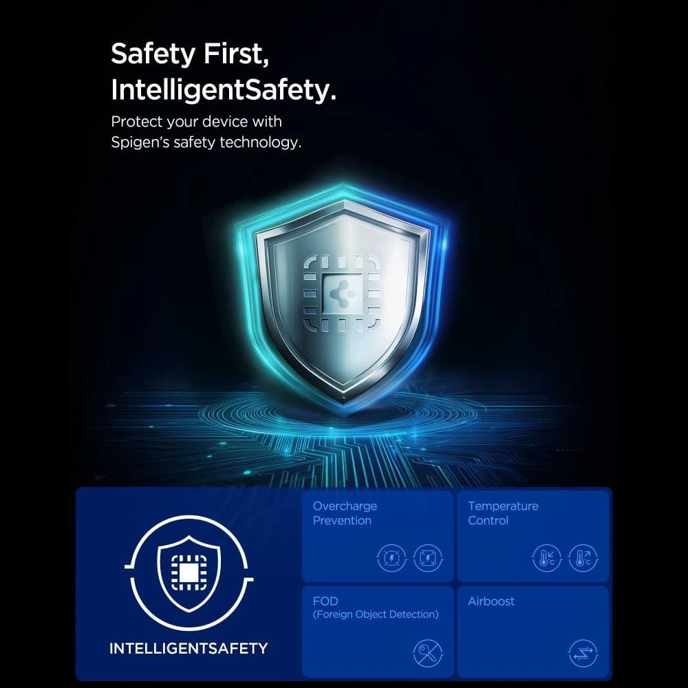 Spigen EF323MQ Essential 3in1 Magnetic MagSafe Wireless Charger 25W Qi2.2 Black - 12