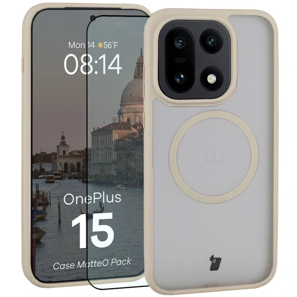Bizon MatteO Magnetic Pack OnePlus 15 smoky beige - 1