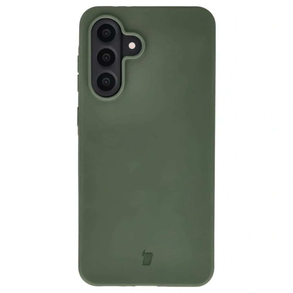 Etui z recyklingu Bizon Case ReLeaf do Samsung Galaxy A56 5G ciemnozielone - 2