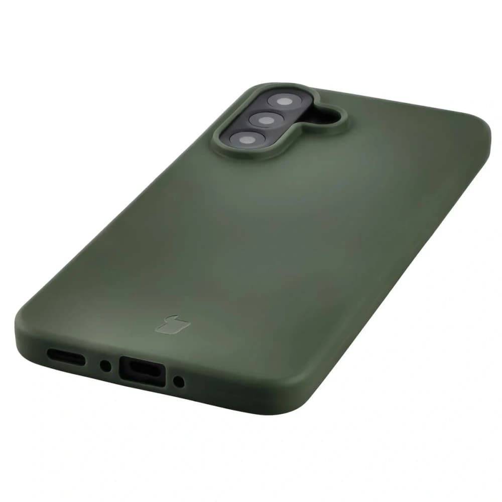 Etui z recyklingu Bizon Case ReLeaf do Samsung Galaxy A56 5G ciemnozielone - 3