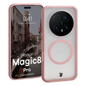 Bizon Case MatteO Magnetic Honor Magic8 Pro rauchhellrosa
