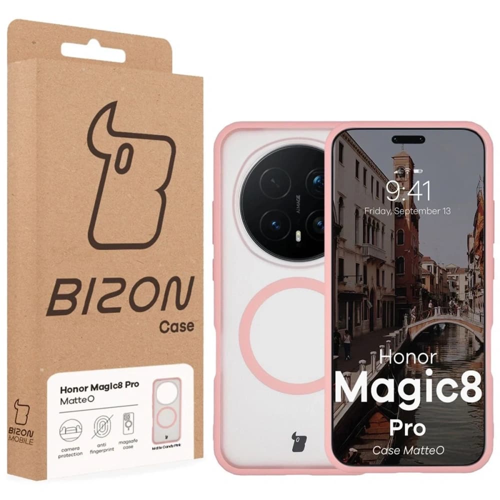 Bizon Case MatteO Magnetic Honor Magic8 Pro rauchhellrosa
 - 7