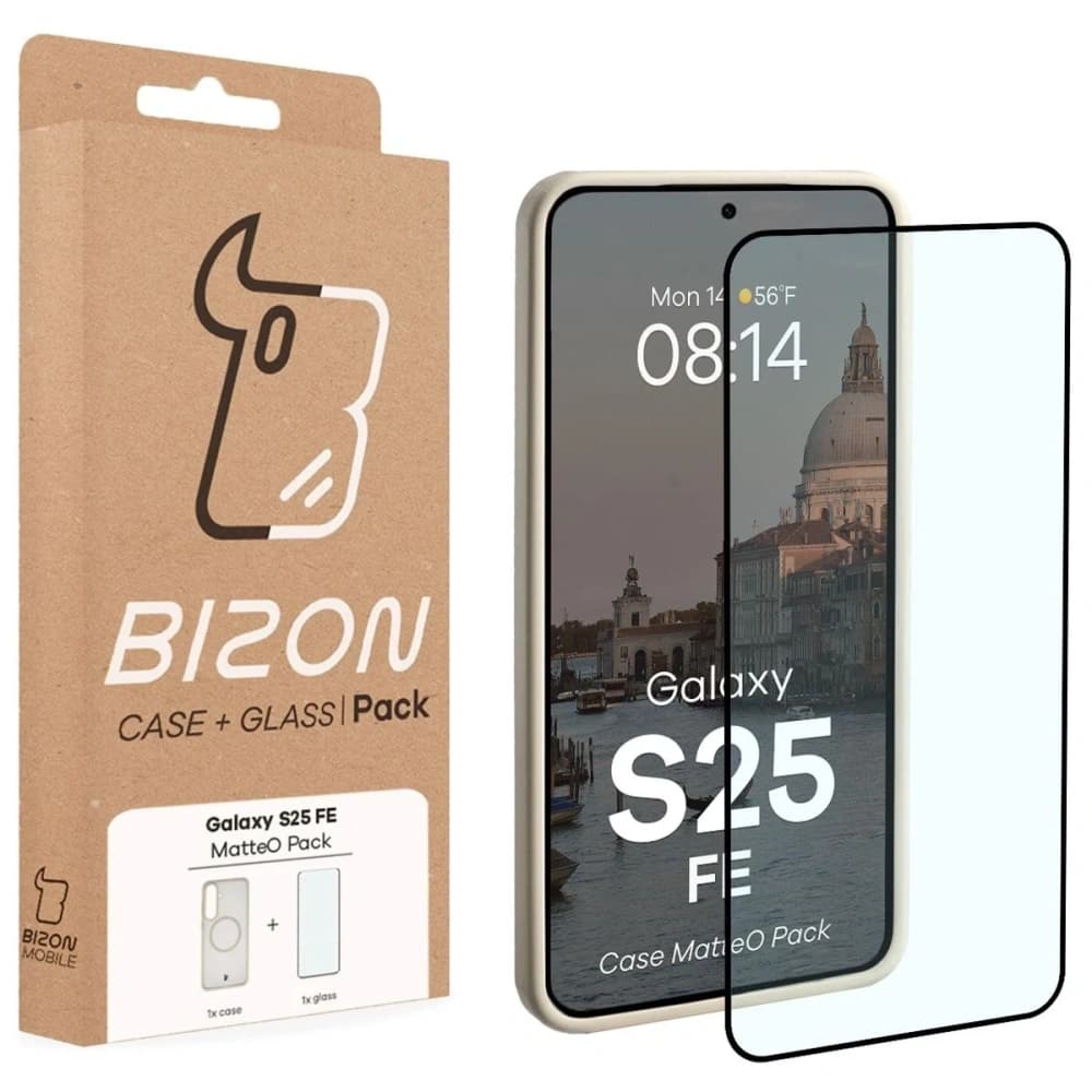Bizon MatteO Magnetic Pack Samsung Galaxy S25 FE smoky beige - 9