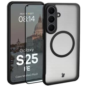 Bizon MatteO Magnetic Pack Samsung Galaxy S25 FE smoky black