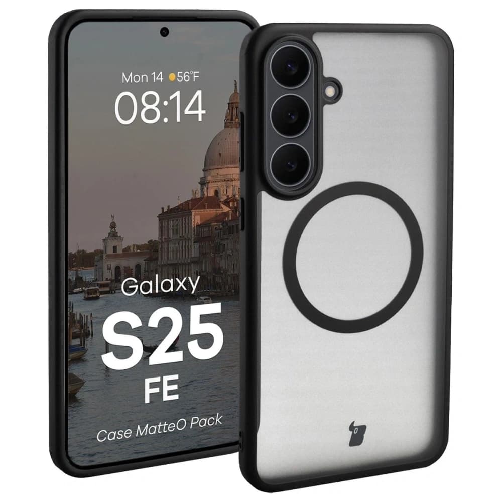 Bizon MatteO Magnetic Pack Samsung Galaxy S25 FE smoky black - 3