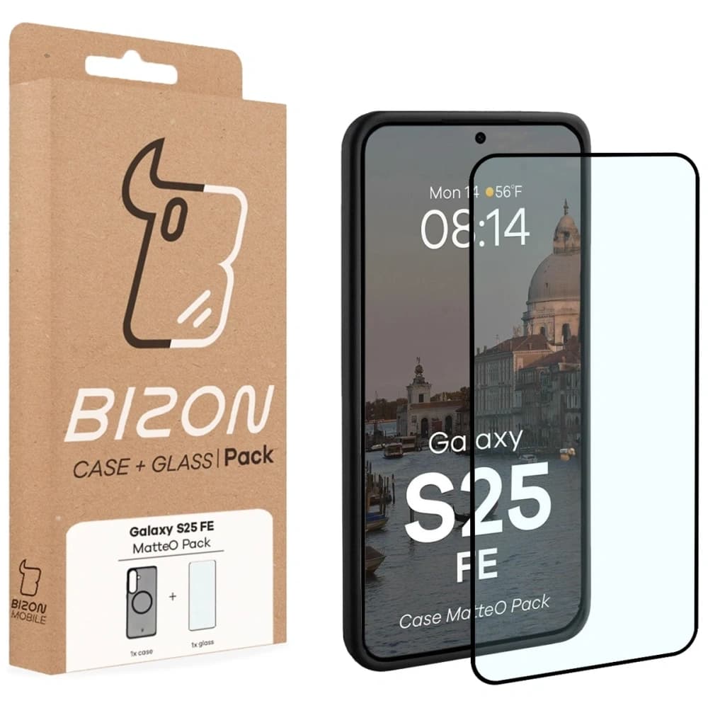 Bizon MatteO Magnetic Pack Samsung Galaxy S25 FE smoky black - 9