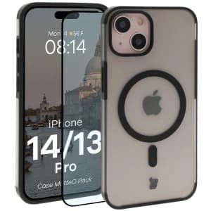 Bizon MatteO Magnetic Pack Apple iPhone 14 / 13 rauchschwarz
