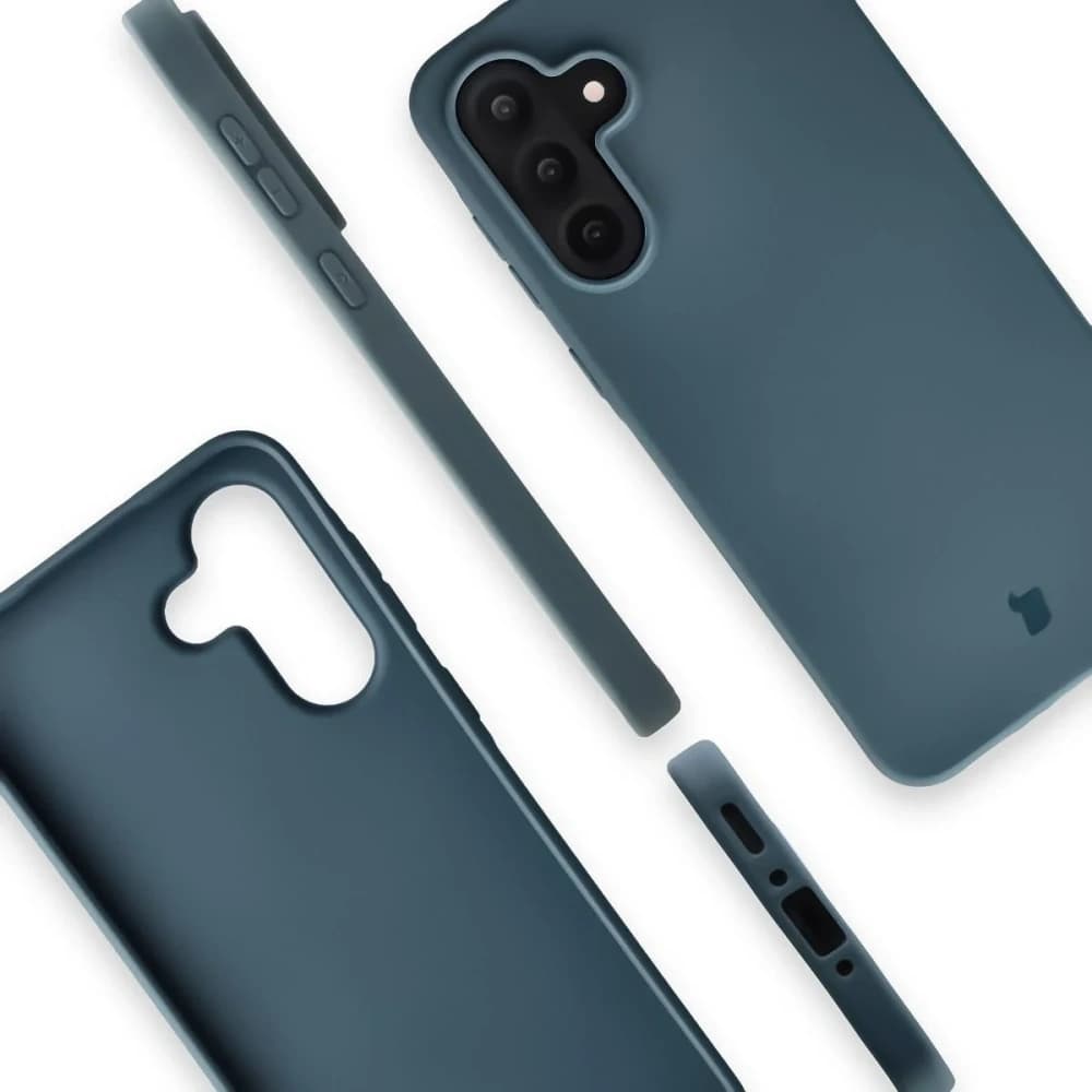 Etui z recyklingu Bizon Case ReLeaf do Samsung Galaxy A56 5G ciemnoniebieskie - 4
