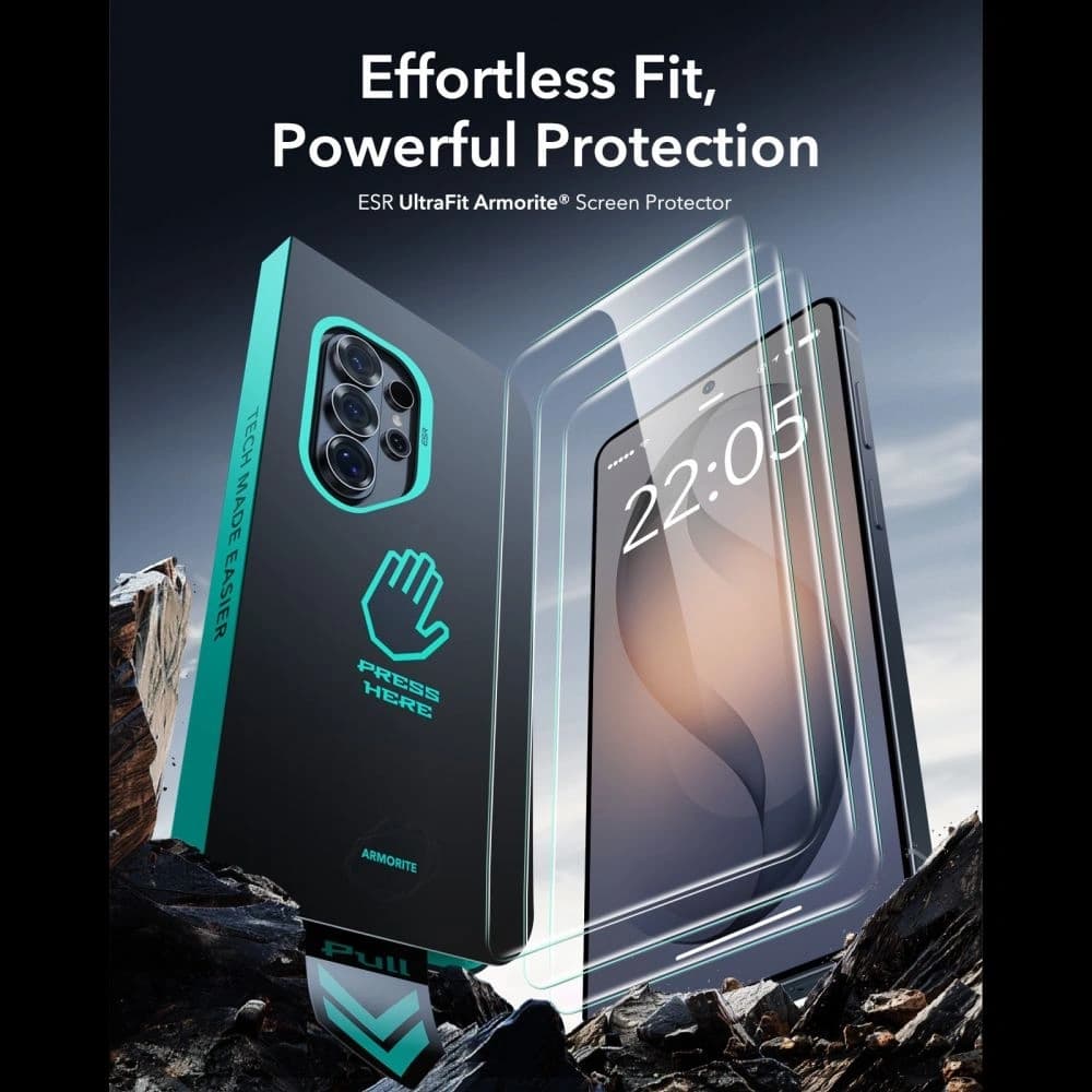 ESR Ultrafit Armorite Tempered Glass Samsung Galaxy S26 Ultra Clear [2 PACK] - 3