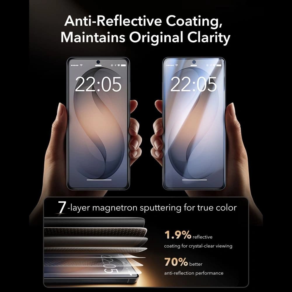 ESR Ultrafit Armorite Pro Tempered Glass Samsung Galaxy S26 Ultra Clear - 7