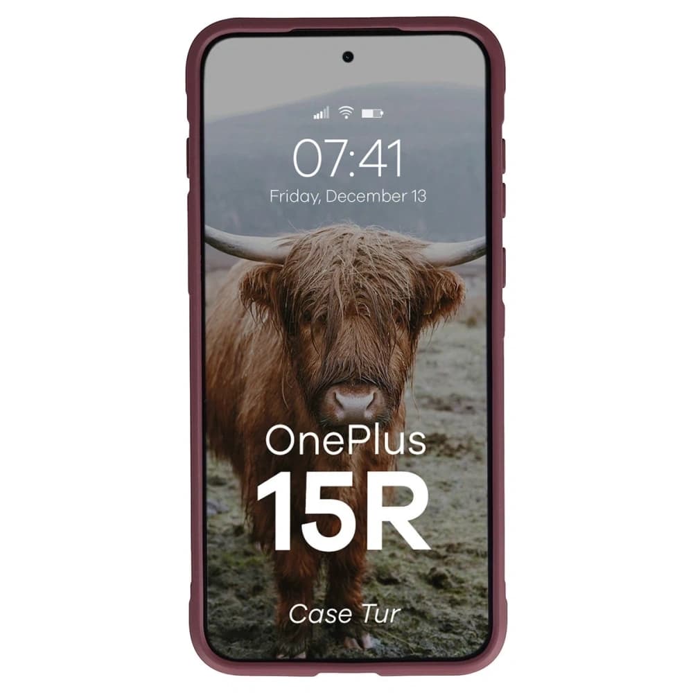 Bizon Case Tur OnePlus 15R burgundy - 5