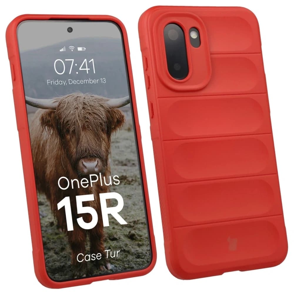 Pancerne etui Bizon Case Tur do OnePlus 15R czerwone - 1