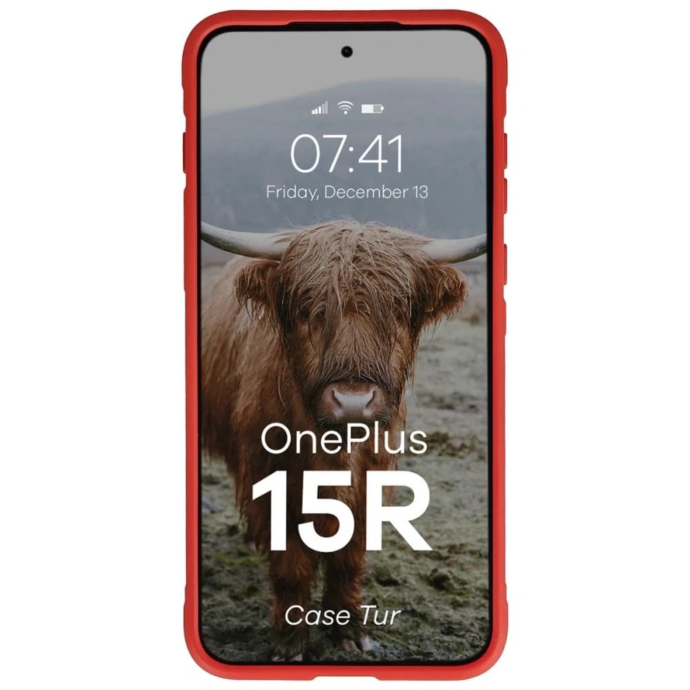 Pancerne etui Bizon Case Tur do OnePlus 15R czerwone - 5