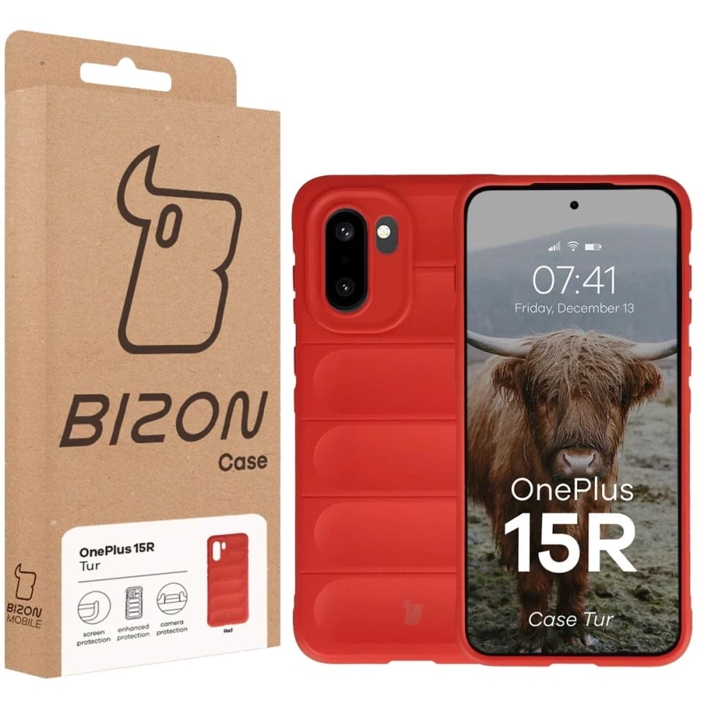 Pancerne etui Bizon Case Tur do OnePlus 15R czerwone - 8