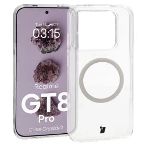 Bizon Case CrystalO Magnetic Realme GT 8 Pro clear