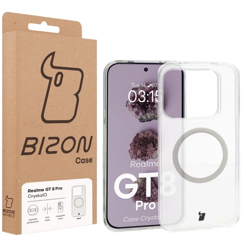 Bizon Case CrystalO Magnetic Realme GT 8 Pro klar
 - 7
