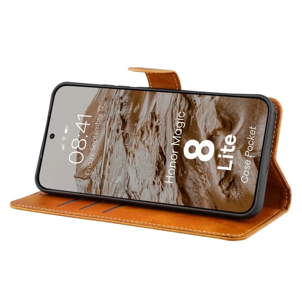 Bizon Case PocketHonor Magic8 Lite brown - 5